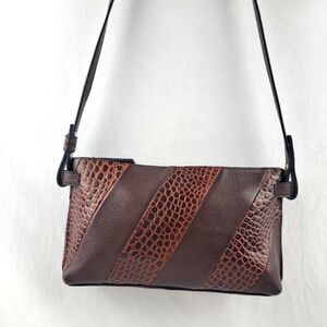 Vince Camuto Brown and Black Shoulder Bag